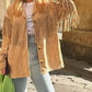 Faux Suede Tassel Women Jacket