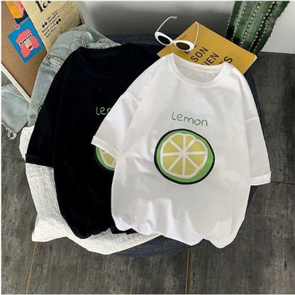 Fruit Printed Loose T-Shirt