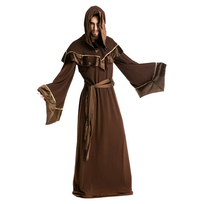 Medieval Retro Wizard Monk Friar Halloween Costumes