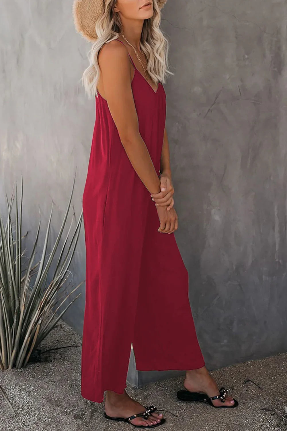 Color Casual Jumpsuit