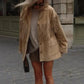 Faux Suede Tassel Women Jacket