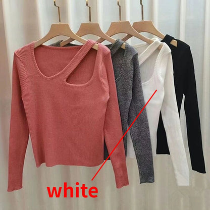 Slim Sexy Design Asymmetrical Pullovers