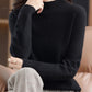 Loose Half Turtleneck Wool Sweater