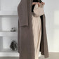 High End Handmade V-Neck X-Long Double-Sided Overcoat Women's