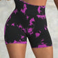 Seamless Tie Dye Push Up Shorts