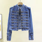 Retro Military Style Denim Jackets