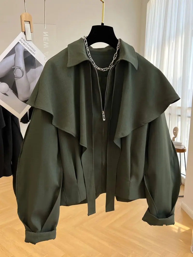 Design Short Cape Jacket