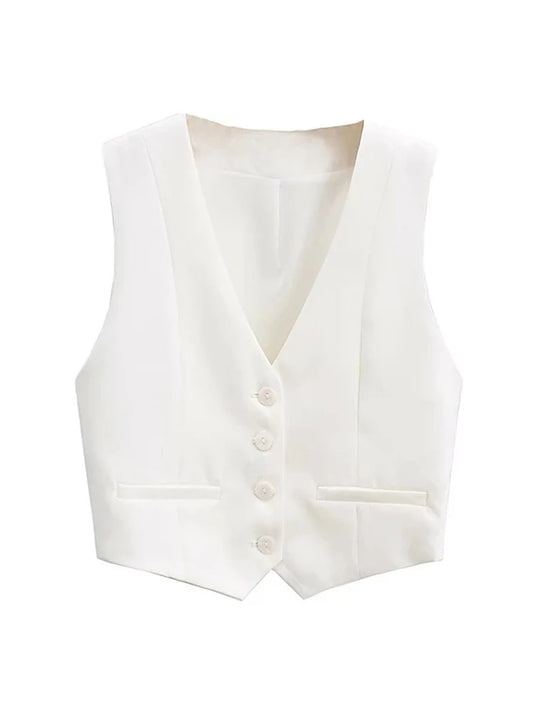 V Neck Sleeveless  Vest