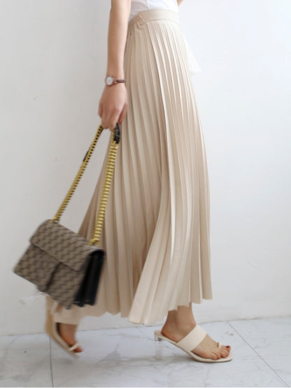 Chic Pleated Skirt High Waist Luxury