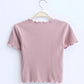 Vintage O neck Short sleeve T-shirt