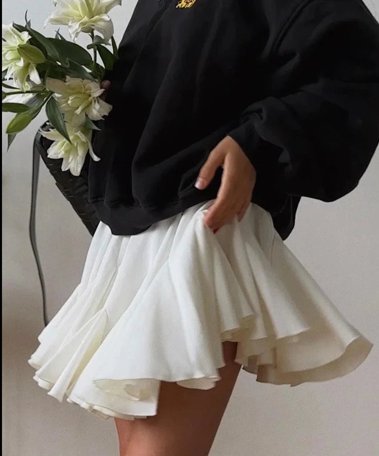 Casual Pleated Fluffy Skirts