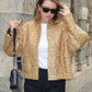 Sequined Bomber Jacket