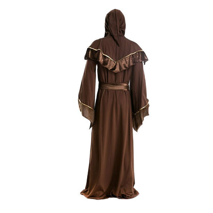 Medieval Retro Wizard Monk Friar Halloween Costumes