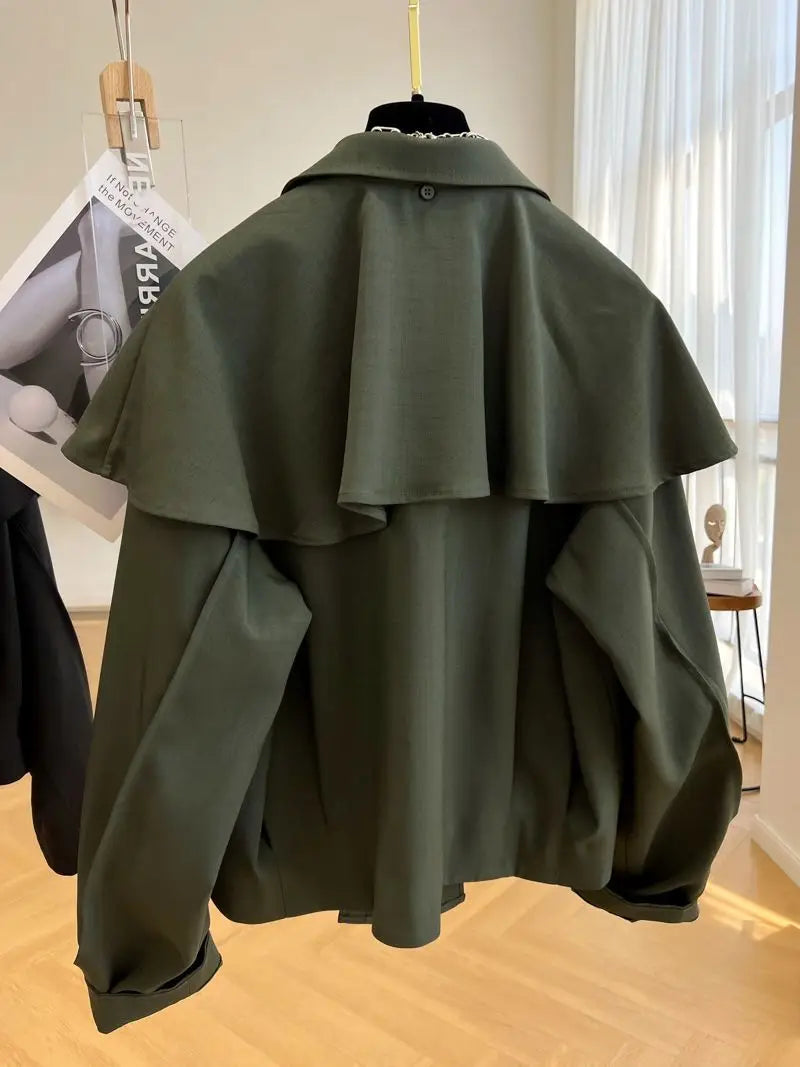 Design Short Cape Jacket