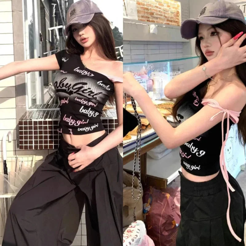 Baby girl text printed t-shirt