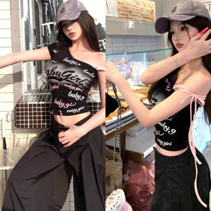 Baby girl text printed t-shirt