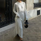 Long Sleeve Loose Knit Maxi Dress