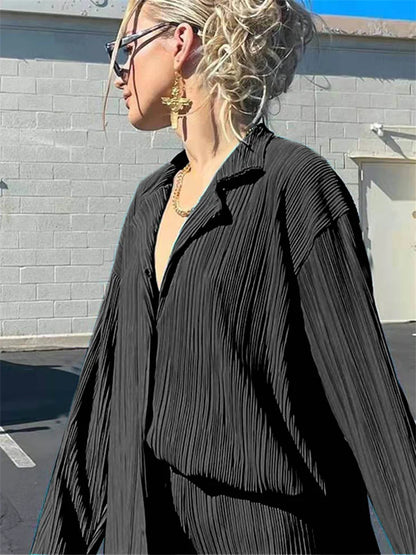 Long Sleeve Loose Shirt&Pants Sets