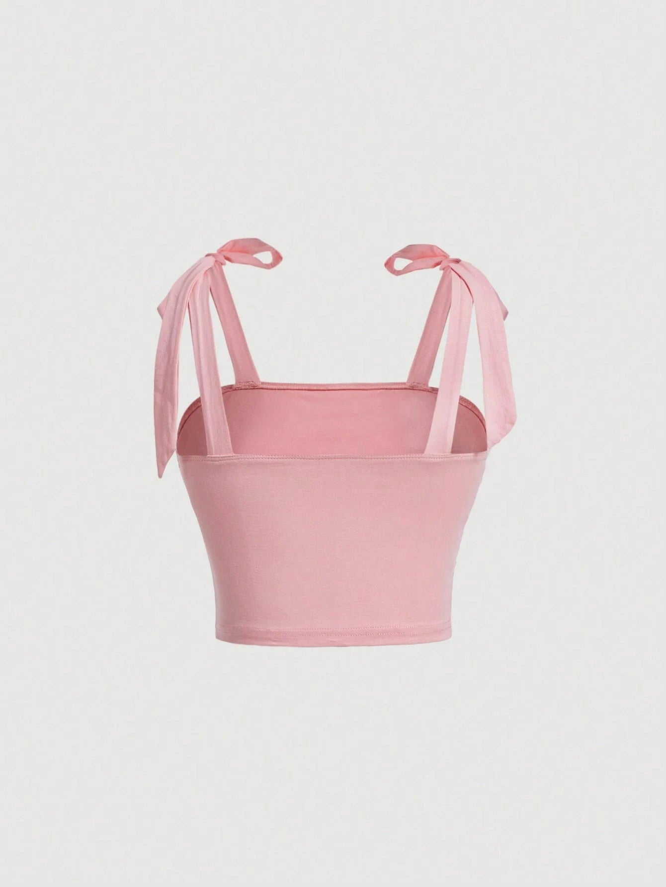 Women’s Pink Tie-Shoulder Crop Top