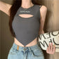 Casual Crop With Bra Pad