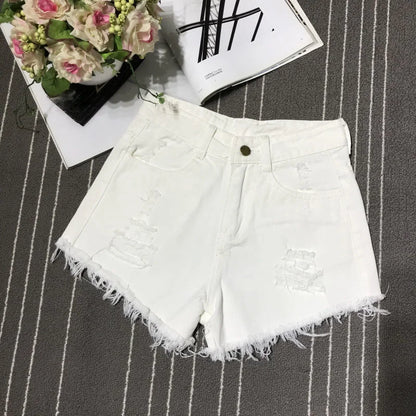 High Waist Denim Shorts