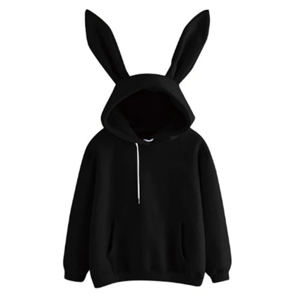 Rabbit Ears Solid Color Hoodies