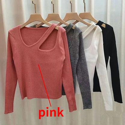 Slim Sexy Design Asymmetrical Pullovers