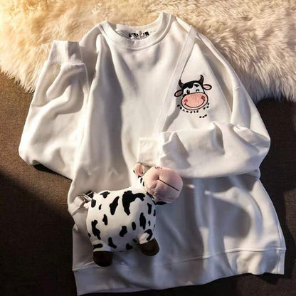 Cow Print Sweatshirt