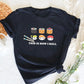 Cute Sushi Tees Japanese Style Foodie Funny T Shirts