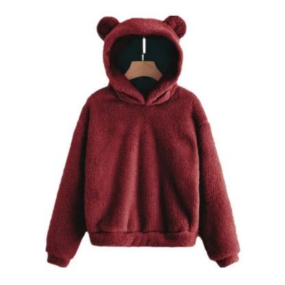 Bear Ear Plush Cute Hoodies