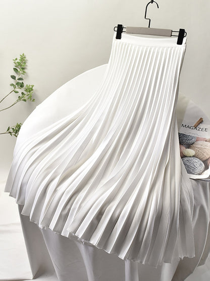 Chic Pleated Skirt High Waist Luxury