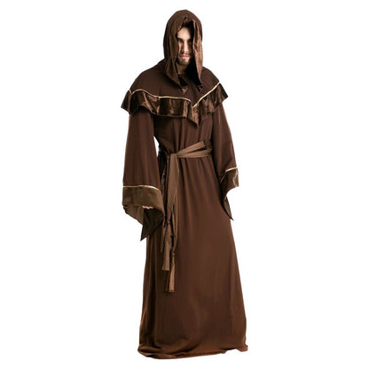 Medieval Retro Wizard Monk Friar Halloween Costumes