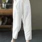 Summer Cotton Linen Women Pant