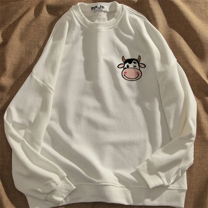 Cow Print Sweatshirt