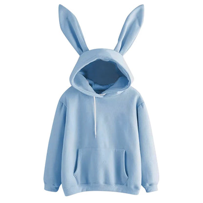 Rabbit Ears Solid Color Hoodies