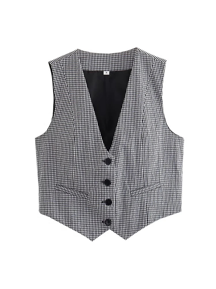 V Neck Sleeveless  Vest