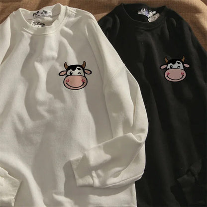 Cow Print Sweatshirt