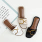 Leather Square Toe Luxury Sandals