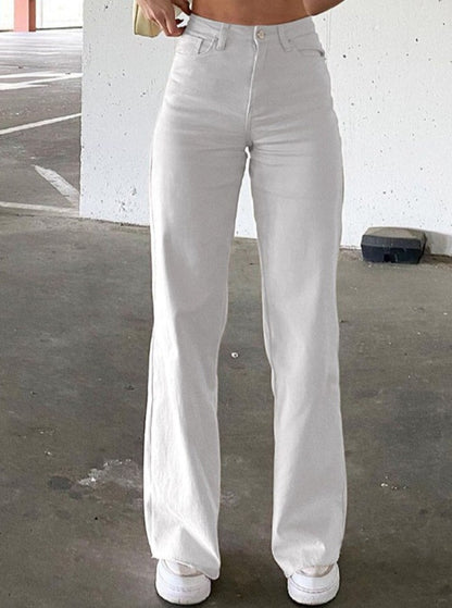 Autumer Winter Women Denim Pants High Wais