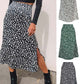 Sexy Leopard Print Chiffon Split Skirt