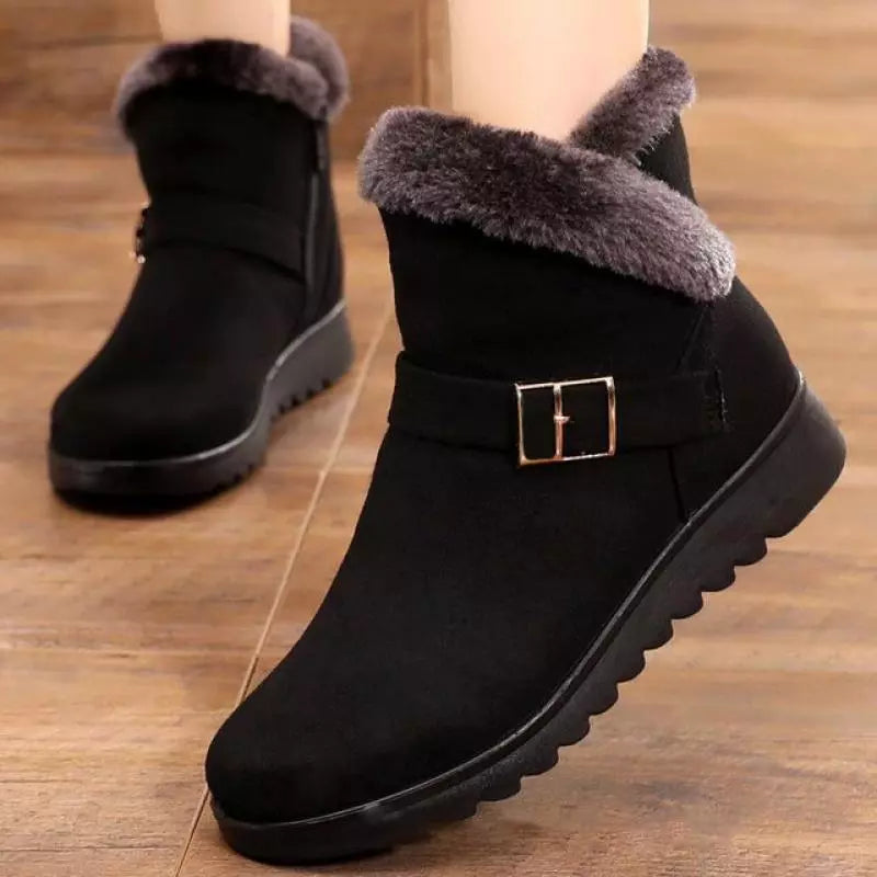 Thick Plush Snow Boots Women
