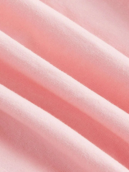 Women’s Pink Tie-Shoulder Crop Top