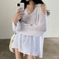 Off Shoulder Sexy Design Loose Stylish Spring Sweater