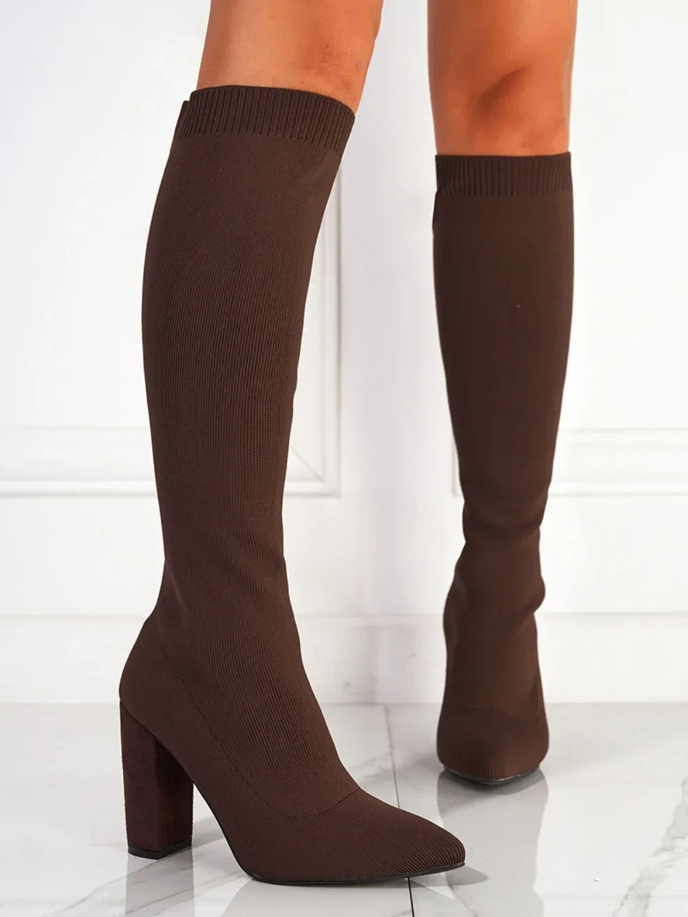 Mesh Long Boots