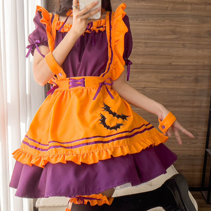 Halloween Bat Vampire Maid Cosplay Costumes