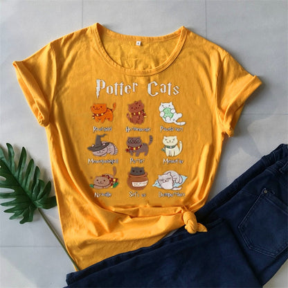 Cute Potter Cats Mom Shirt
