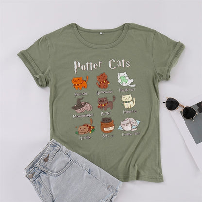 Cute Potter Cats Mom Shirt