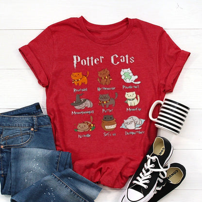 Cute Potter Cats Mom Shirt