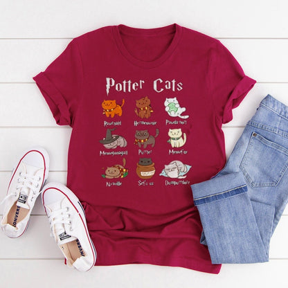Cute Potter Cats Mom Shirt