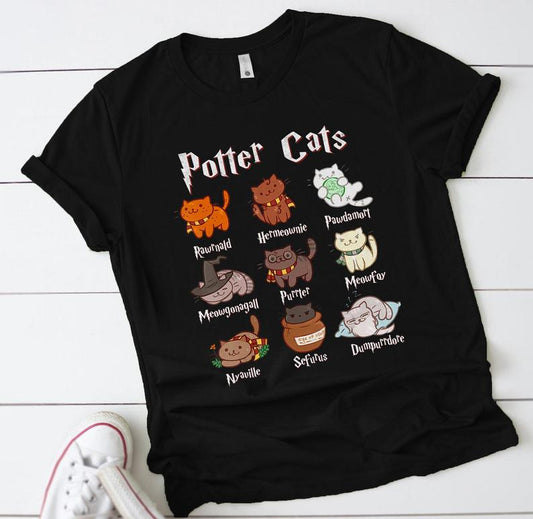 Cute Potter Cats Mom Shirt